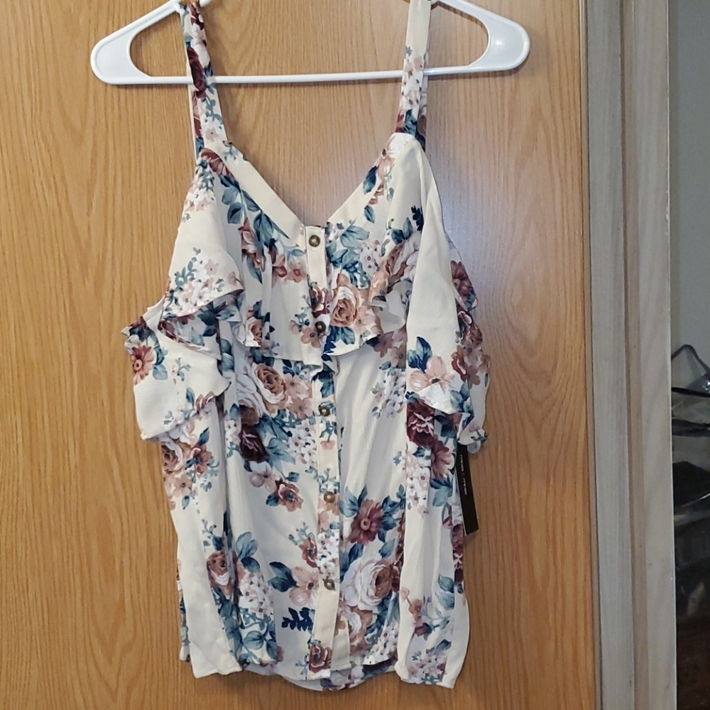 Cold shoulder blouse